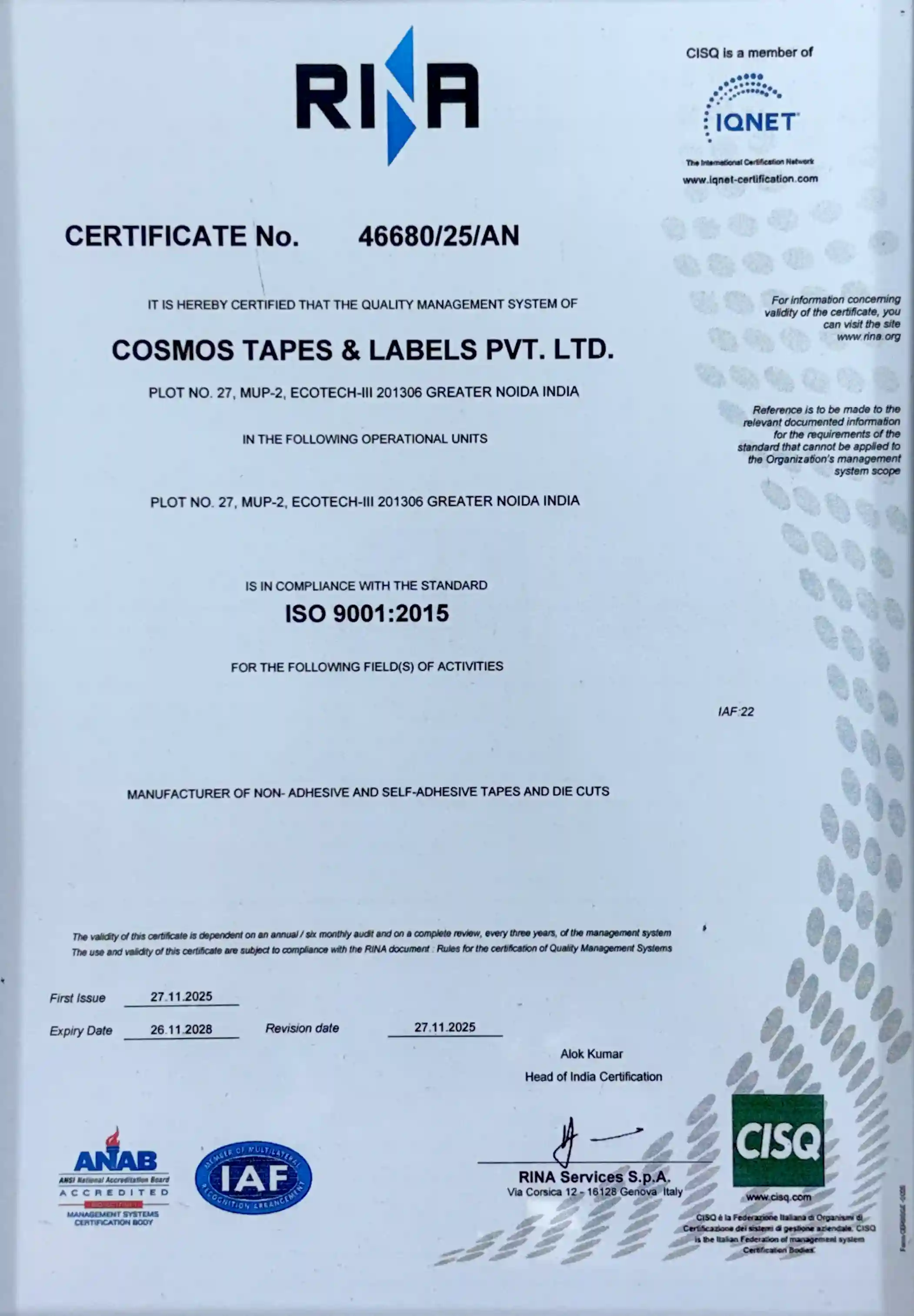 Certification 2